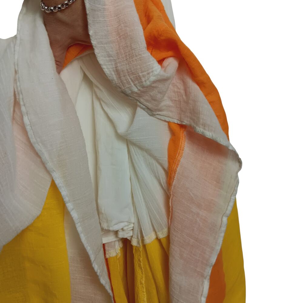 FREE PEOPLE "Take Me Away" Maxi Skirt *RARE* White Yellow Orange - XS - Picture 5 of 9